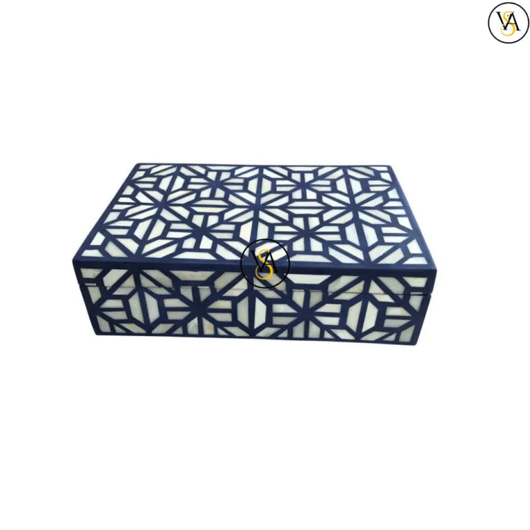 Handmade Bone Inlay Jewellery Storage Box | Decorative Box