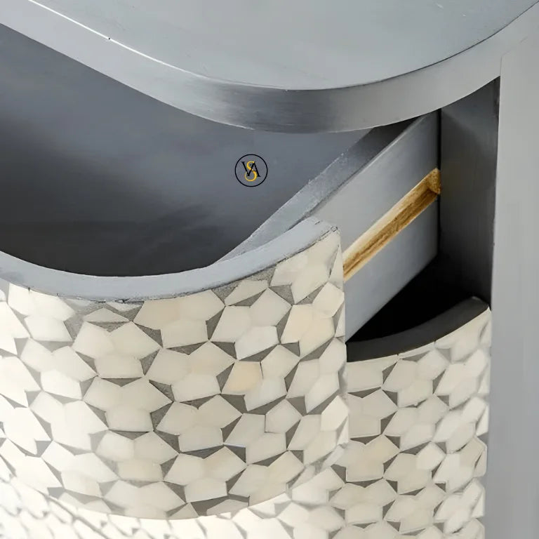 Bone Inlay 3 Drawers Dresser | Bone Inlay Dresser | Bone Inlay Cupboard