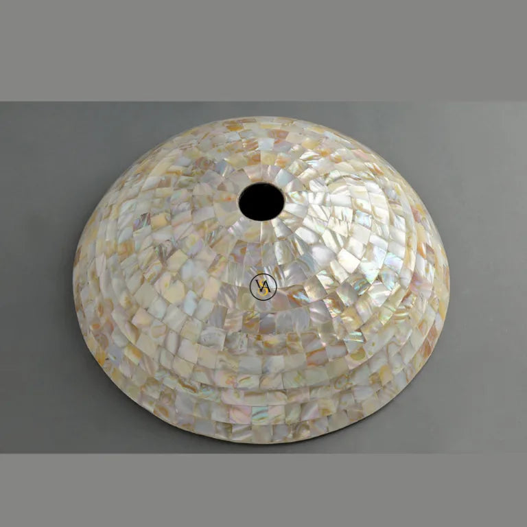 Golden Mother of Pearl Wash Basin | Luxury Wash Basin