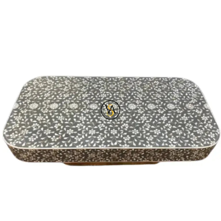 Isolated product shot of Luxury Mother of Pearl Inlay Coffee Table