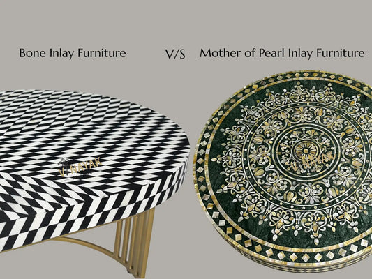 Bone Inlay vs Mother of Pearl Furniture: Which One Is Better for Your Home?