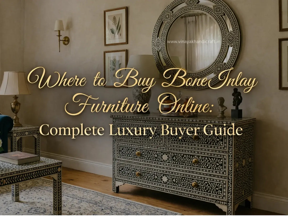 bone inlay furniture in luxury home interior