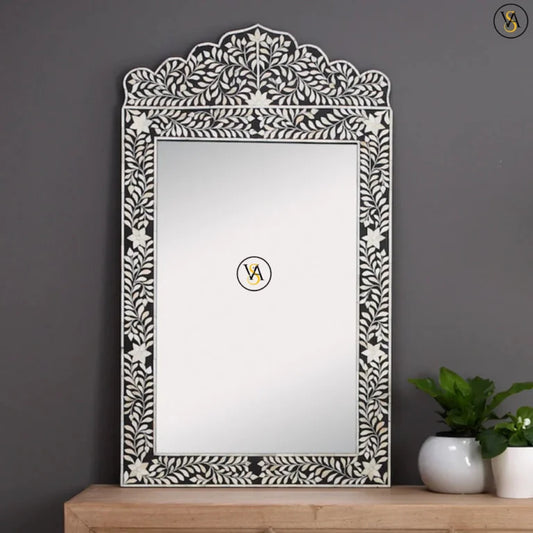 Mehraab Bone Inlay Mirror | Handmade Camel Bone Inlay Mirror