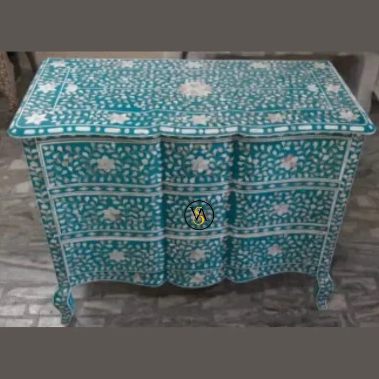Handmade Mother of Pearl Dresser – Front View