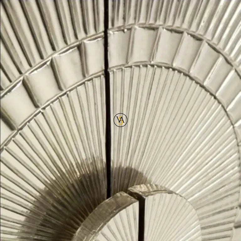 White Metal Sideboard Close-up View